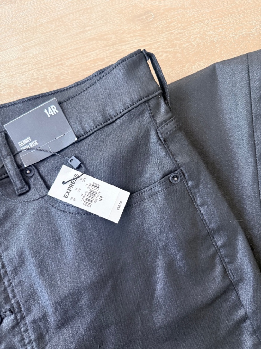 NWT EXPRESS Women’s High Rise Skinny Pants | 14R - Picture 2 of 3